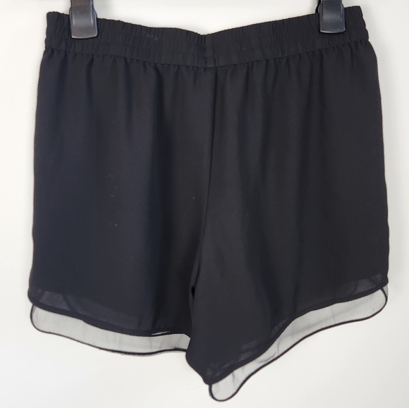 Aritzia Babaton Black Whimsigoth Dark Fairy Sheer Norbert Shorts Witchy Size S - Picture 3 of 13